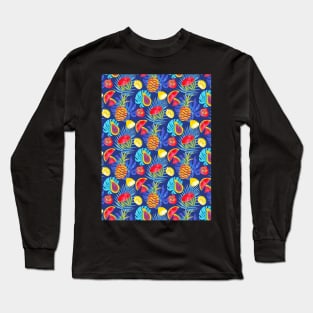 Fruits pineapple watermelon lemon papaya Long Sleeve T-Shirt